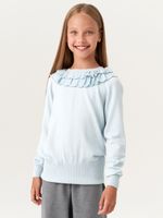 Джемпер школьный для девочки AT997  голубой