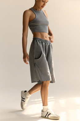 Шорты WASHED OUT Светло-серый