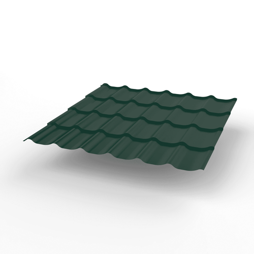 Металлочерепица 0,5х1190 RAL6005 Зеленый Мох