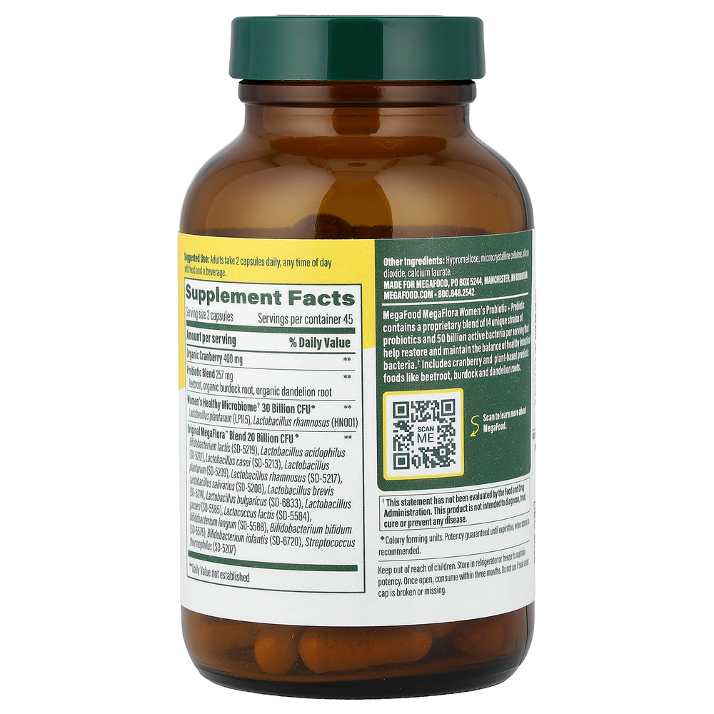 MegaFood, MegaFlora,  Women's Probiotic , 90 Capsules