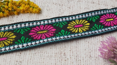 Тесьма текстиль жаккард, ш. 3,5 см