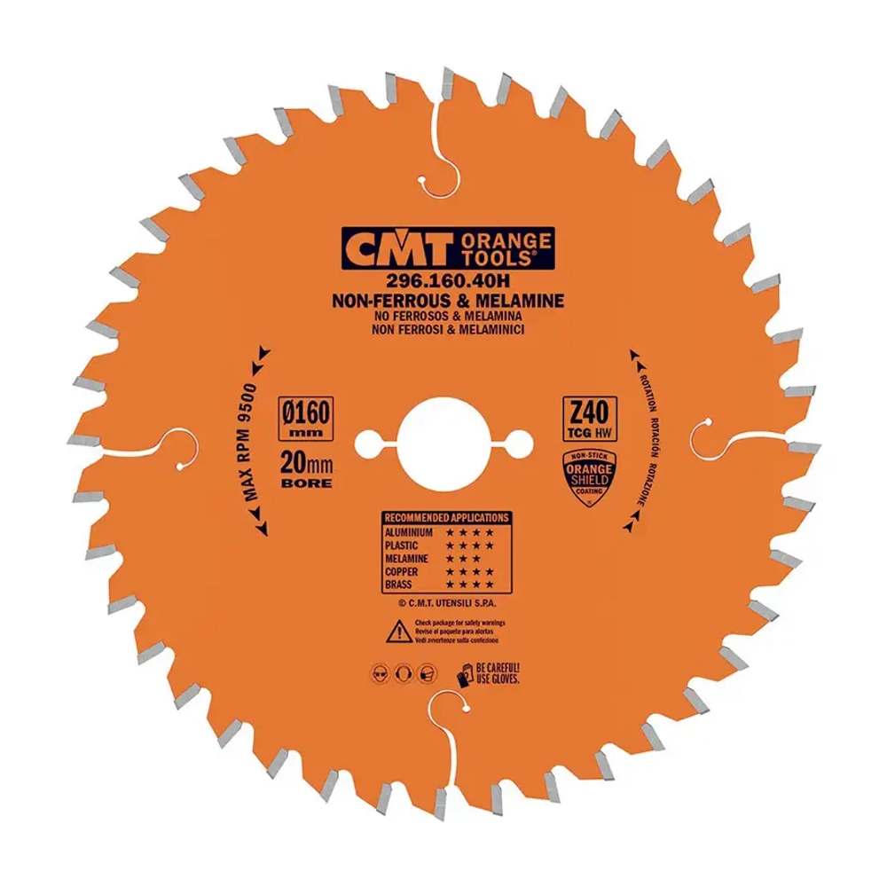 Диск пильный 160x20x2,2/1,6-6° TCG Z=40 CMT 296.160.40H