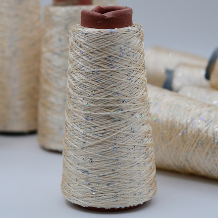 Sequin Yarn art. Paillette (нежный персиковый)