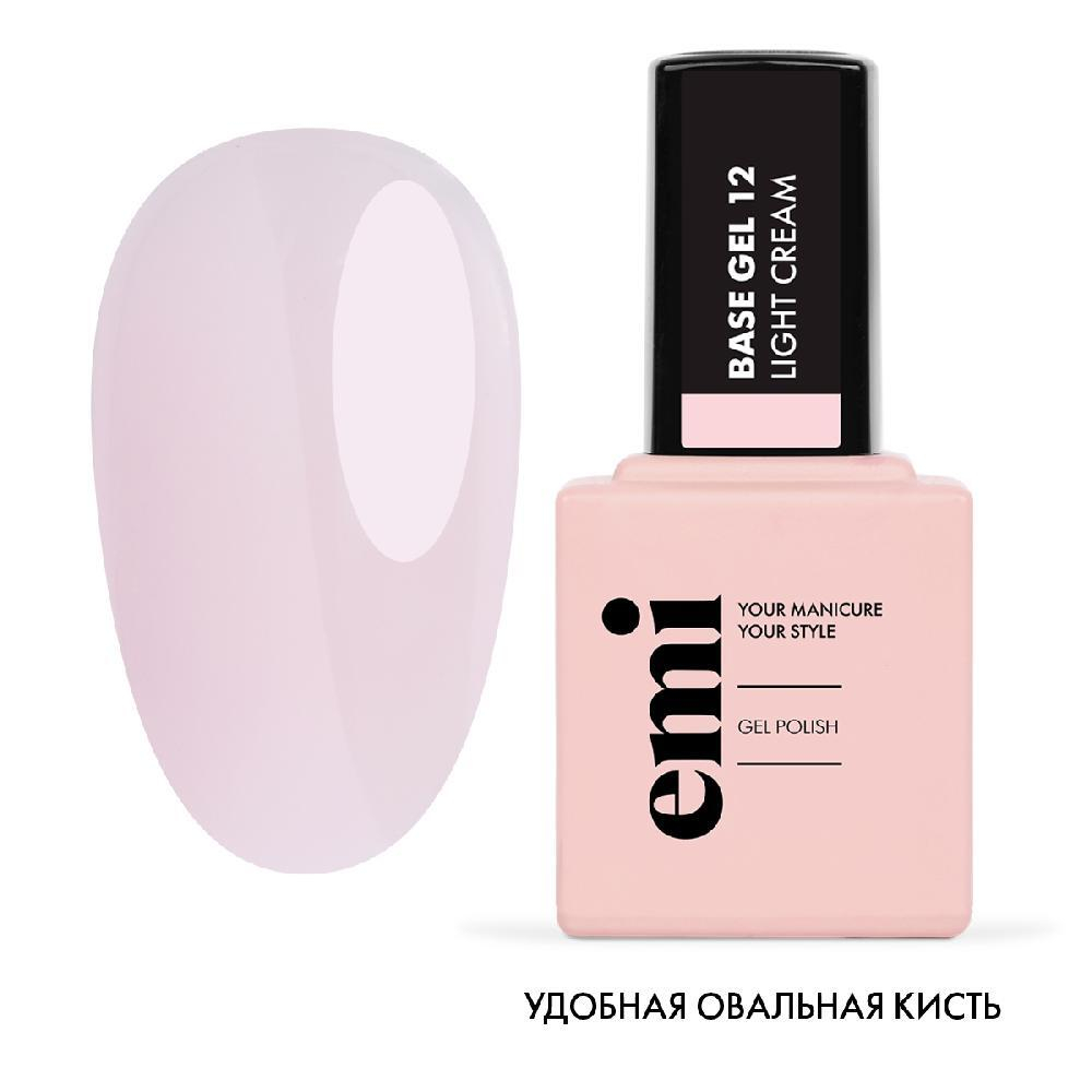 E.MiLac Base Gel Светло-кремовый №12, 15 мл.