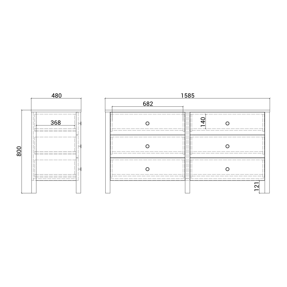 Комод BERGEN BG005