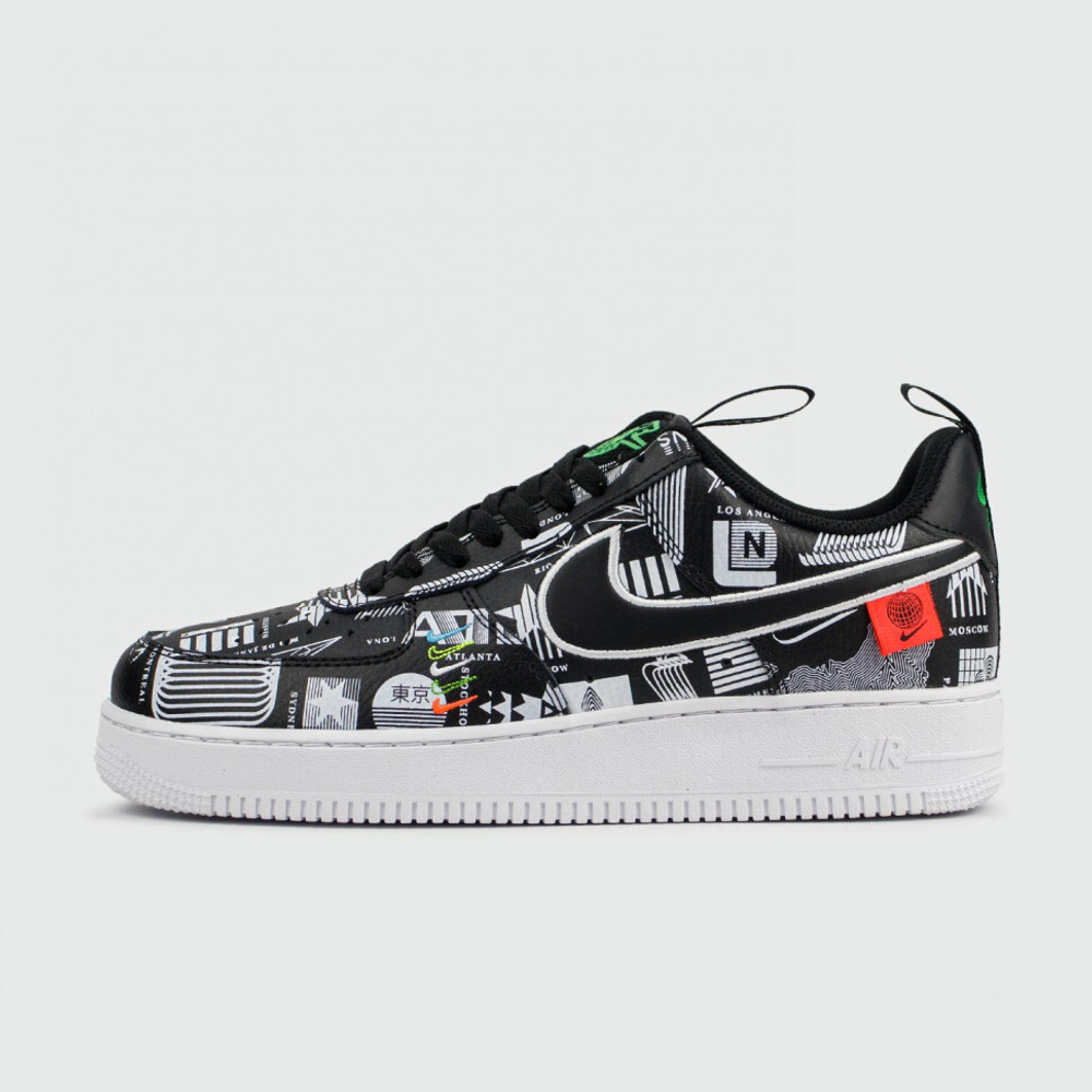 кроссовки Nike Air Force 1 Low Black Pictures