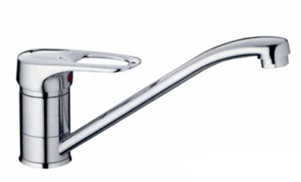 Смеситель для кухни 40к F4204 FRAP (плоский пов.излив, п/шпильку, хром, латунь)