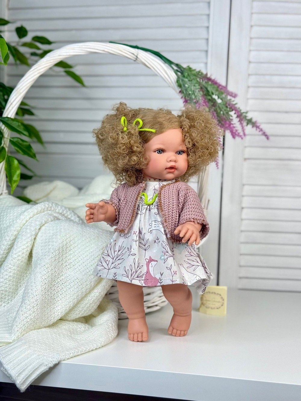 Кукла D Nenes виниловая 34см Lean (054053)