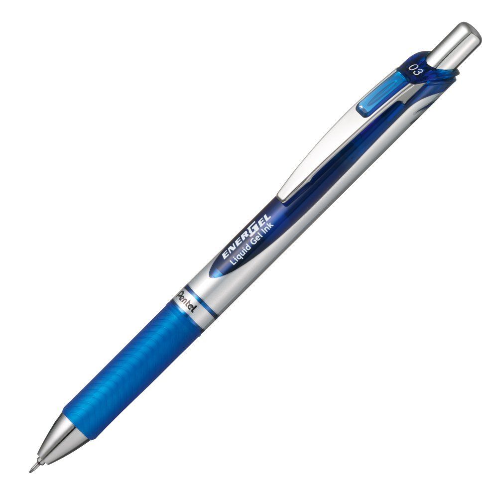 Ручка Pentel Energel Knock 0.3 синие чернила