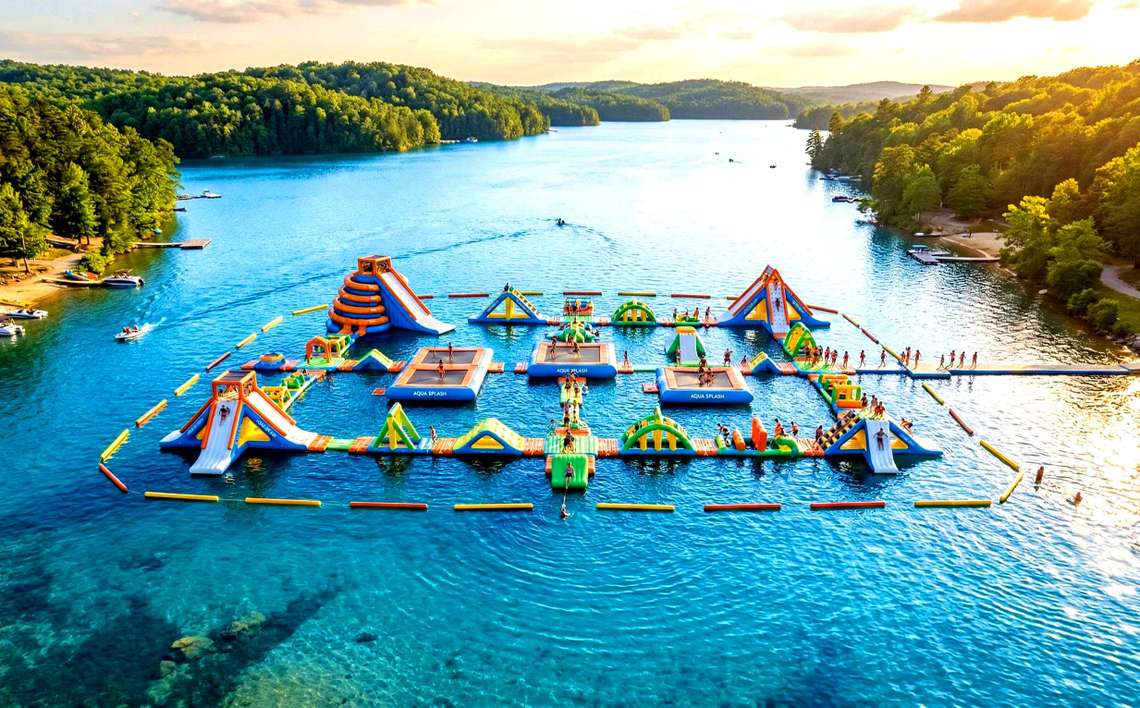 Подберём надувной аквапарк под ваш водоём - бесплатно