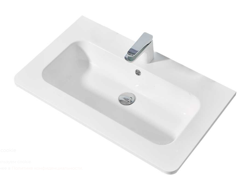 Раковина VCB-1A800W из искусственного камня, цвет белый, , шт
