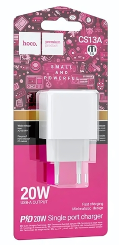 Зарядное устройство HOCO CS13A PD20W Type-C White