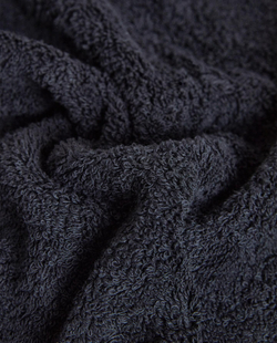 Zara Home - Гладкое махровое хлопковое банное полотенце (500 гхм2), черный, 30х50 см