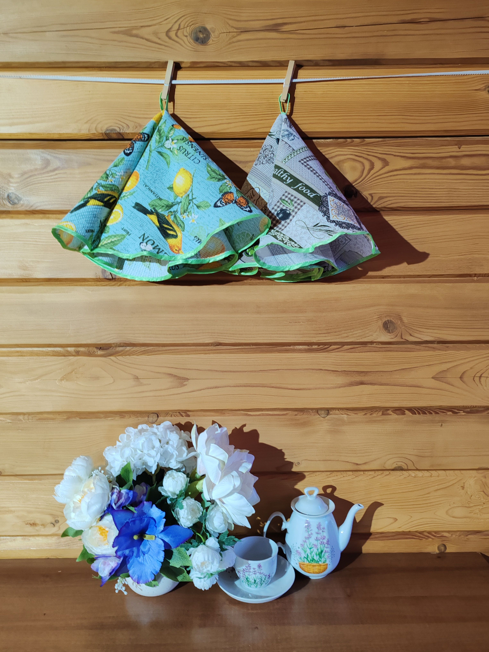 Полотенце кухонное, круглое, 2 шт, вафельное полотно