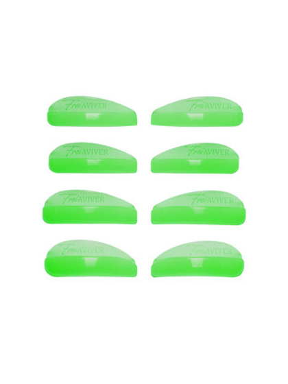 Набор силиконовых валиков глянец (зелёный) FreiAVIVER (4 пары)