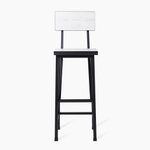 Стул барный, цвет Белая сосна/черный