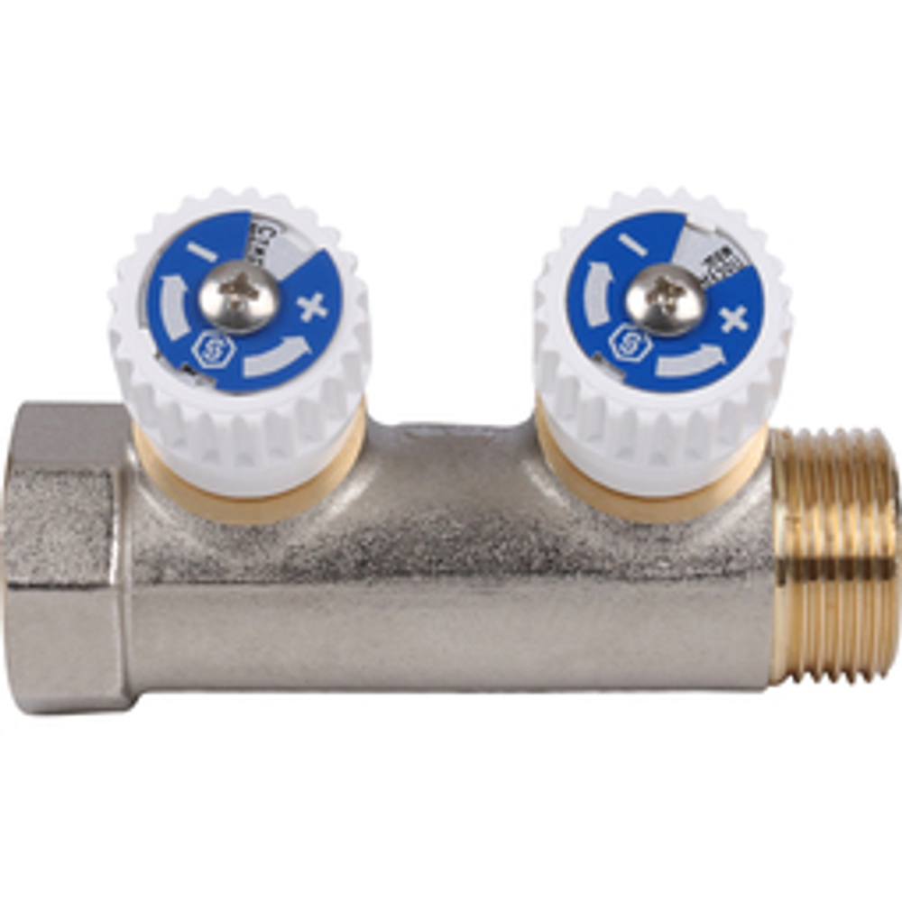 Коллектор регулировочный STOUT  3/4"х1/2" 2вых