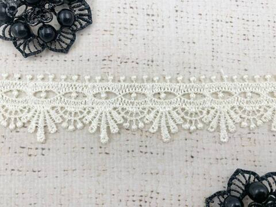 Кружево плетёное, ш. 3 см, айвори