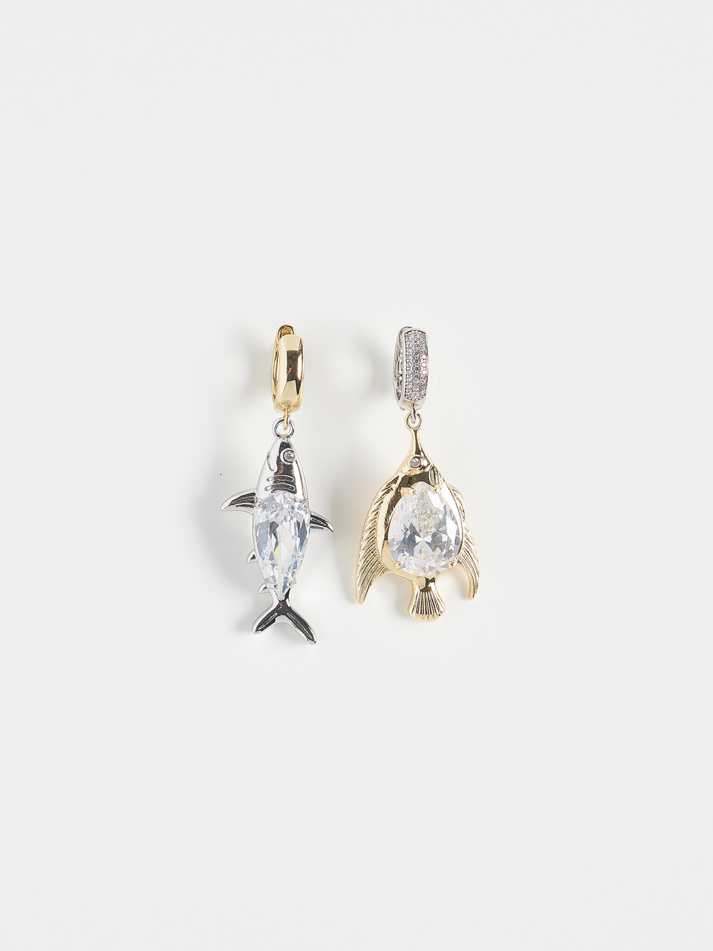 Серьги "Crystal fish" Bicolor