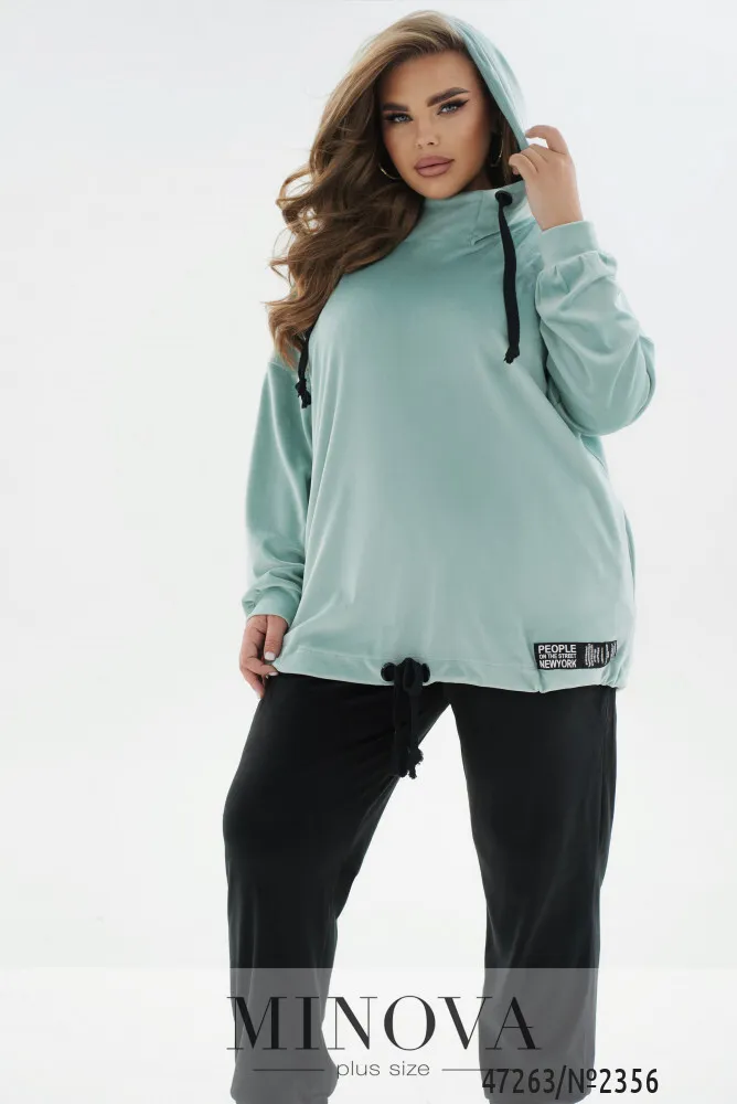 Костюм 2356-мята-черный Minova