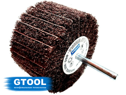 Шлифовальная головка лепестковая комбинированная GTOOL 80х50х6, зерно coarse