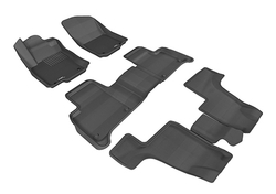 Коврики салона Sotra 3D Lux для Mercedes-Benz X166 GL-Class 2012- (3 ряда сид.) черные. Артикул ST 74-00598