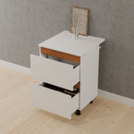 Кухонный модуль напольный, 60х60х85, Валенсия, с ящиками, со столешницей, белый, массив дуба, Dipriz