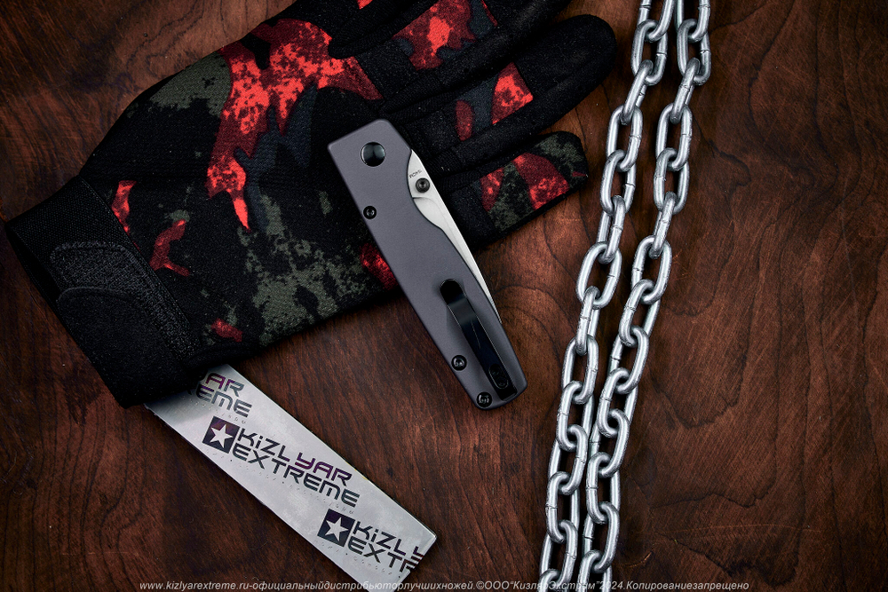 Складной нож Kizer Original сталь 154CM StoneWash рукоять Алюминий