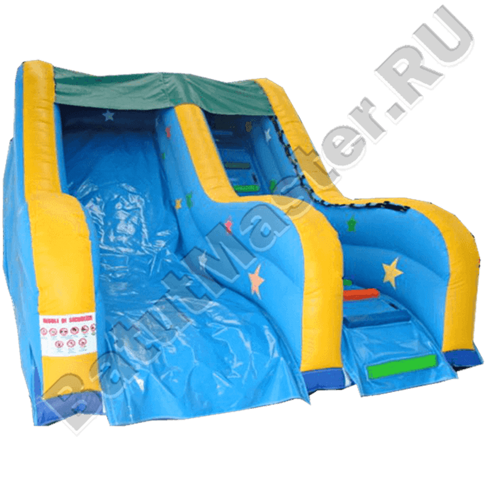 Детский надувной батут-горка "Звездный успех" 9*5*6 м