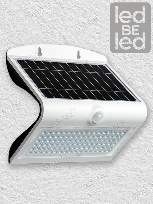 Уличный светильник на солнечной батарее с датчиком движения и света ledBEled 8W 850LM, настенный светодиодный фонарь
