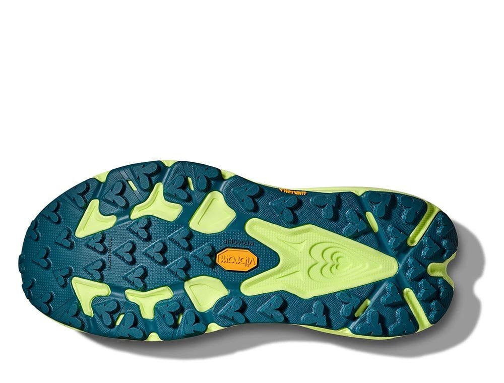 Кроссовки для бега женские Hoka Speedgoat 7 W Оранжево-зелёные