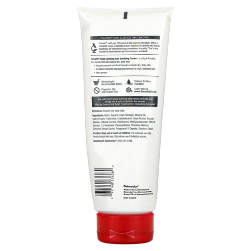 Eucerin, Успокаивающий крем, для сухой, раздраженной кожи, без отдушек, 396 г (14 унций)