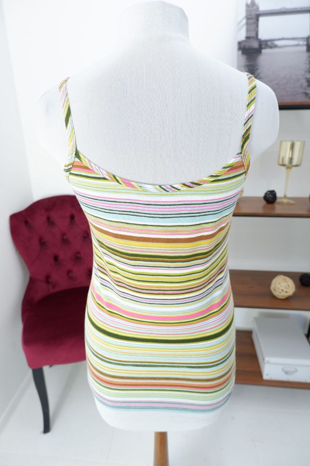 Топ Rene Lezart в полоску 40 размер