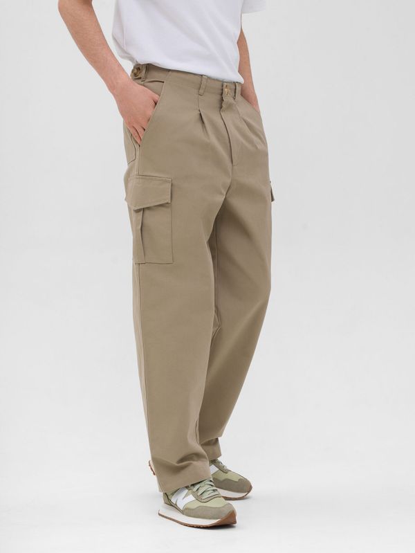 Брюки Карго Long Бежевые - фото 3