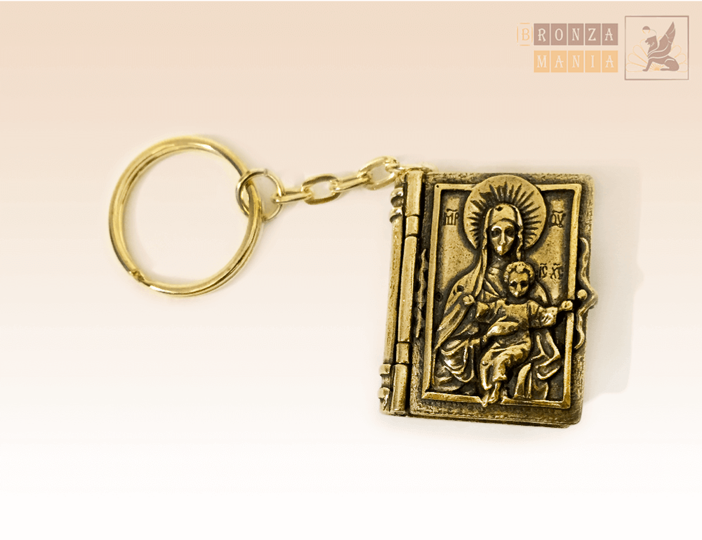 брелок Книжка Богоматерь и младенец