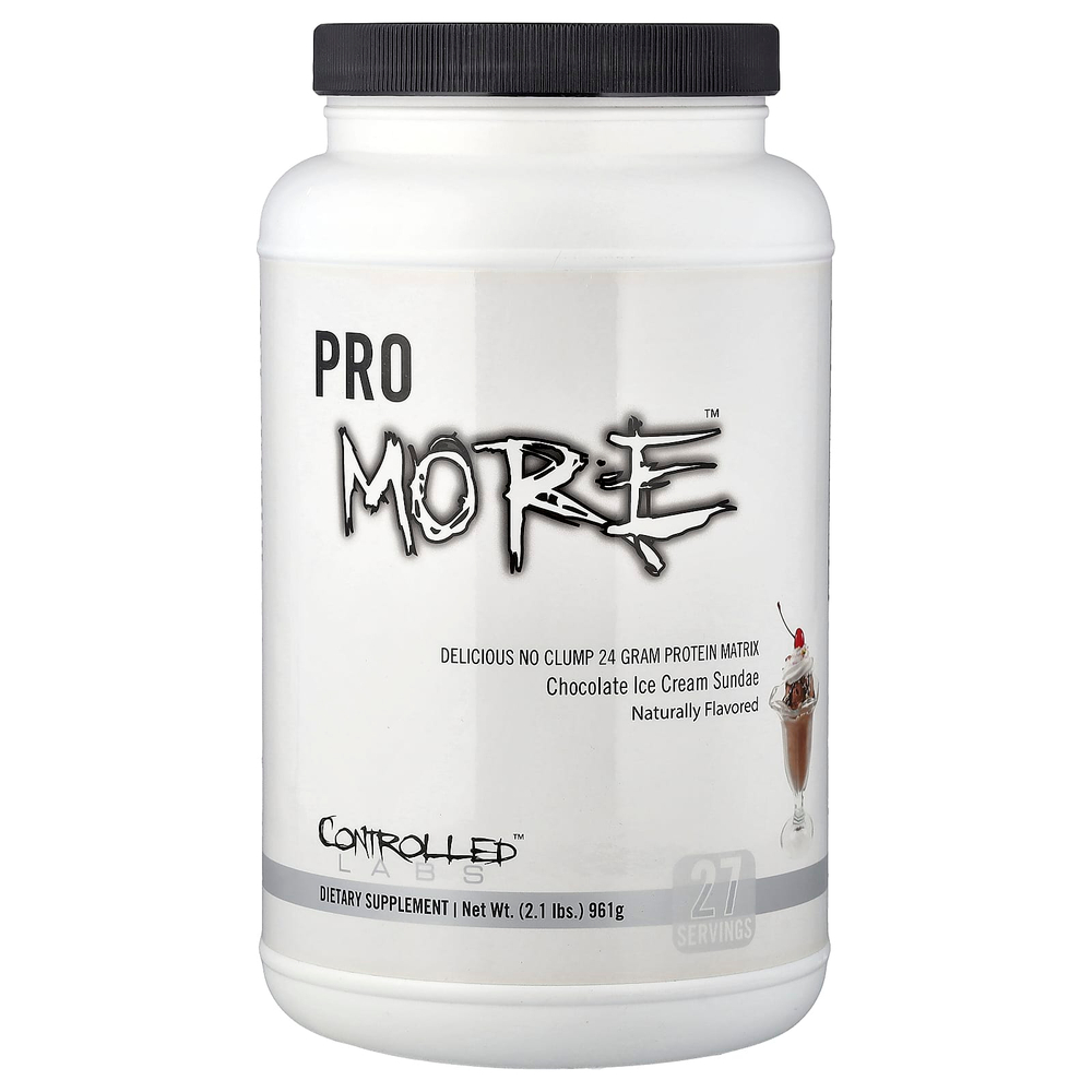 Controlled Labs, PROmore™, протеиновая матрица, шоколадное мороженое с сиропом, 961 г (2,1 фунта)