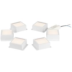 Светильник светодиодный ЭРА SPO-646-3-4K-W6 36Вт 4000К 89х89мм грильято 100х100 домино белый 6 кубиков драйвер | Светильники с внутренним драйвером