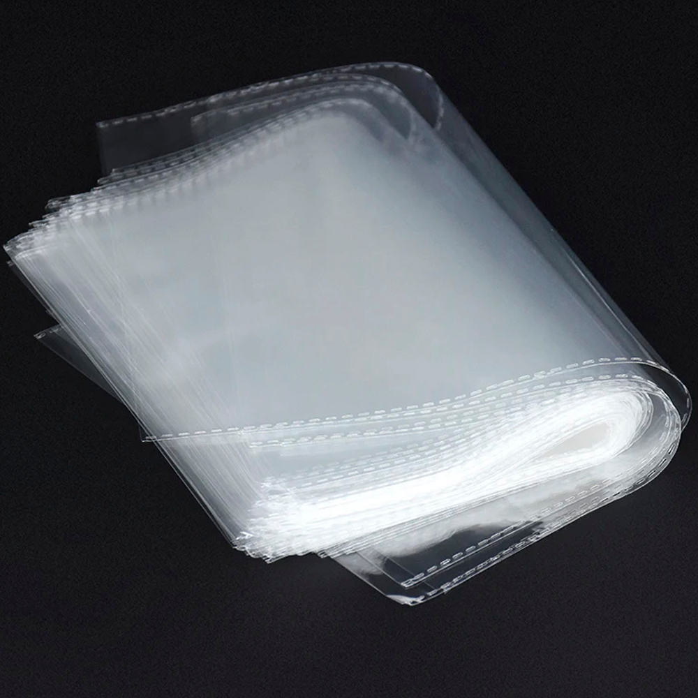 Пакеты 10х14 см. БОПП упаковочные прозрачные без клеевого клапана с усиленными швами