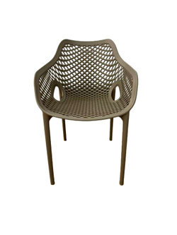 "Беллини" стул пластиковый, цвет бежево-коричневый