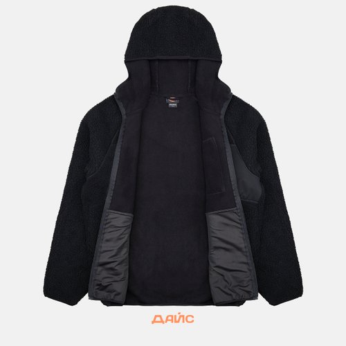 Куртка мужская Dickies Central High Pile Hooded артикул:DK0A87NVBLK1 - купить в магазине Дайс