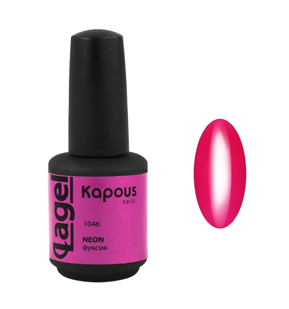 Гель-лак 1046 Neon фуксия LAGEL, Kapous, 15 мл