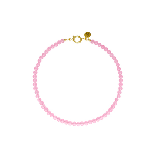Колье из бусин камня ( rose aventurine )