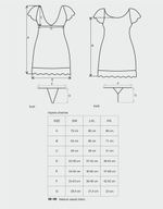 Черная сорочка с кружевом Imperia Chemise LXL (46-48) (Цвет: черный)