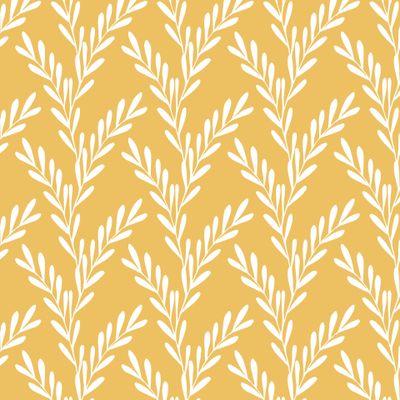 Листики-Колосья. Белые на жёлтом