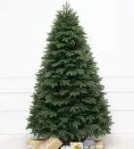 Ель с гирляндой встроенной «Парижанка» (Литая+пвх) от 1,2 м до 3,5 м