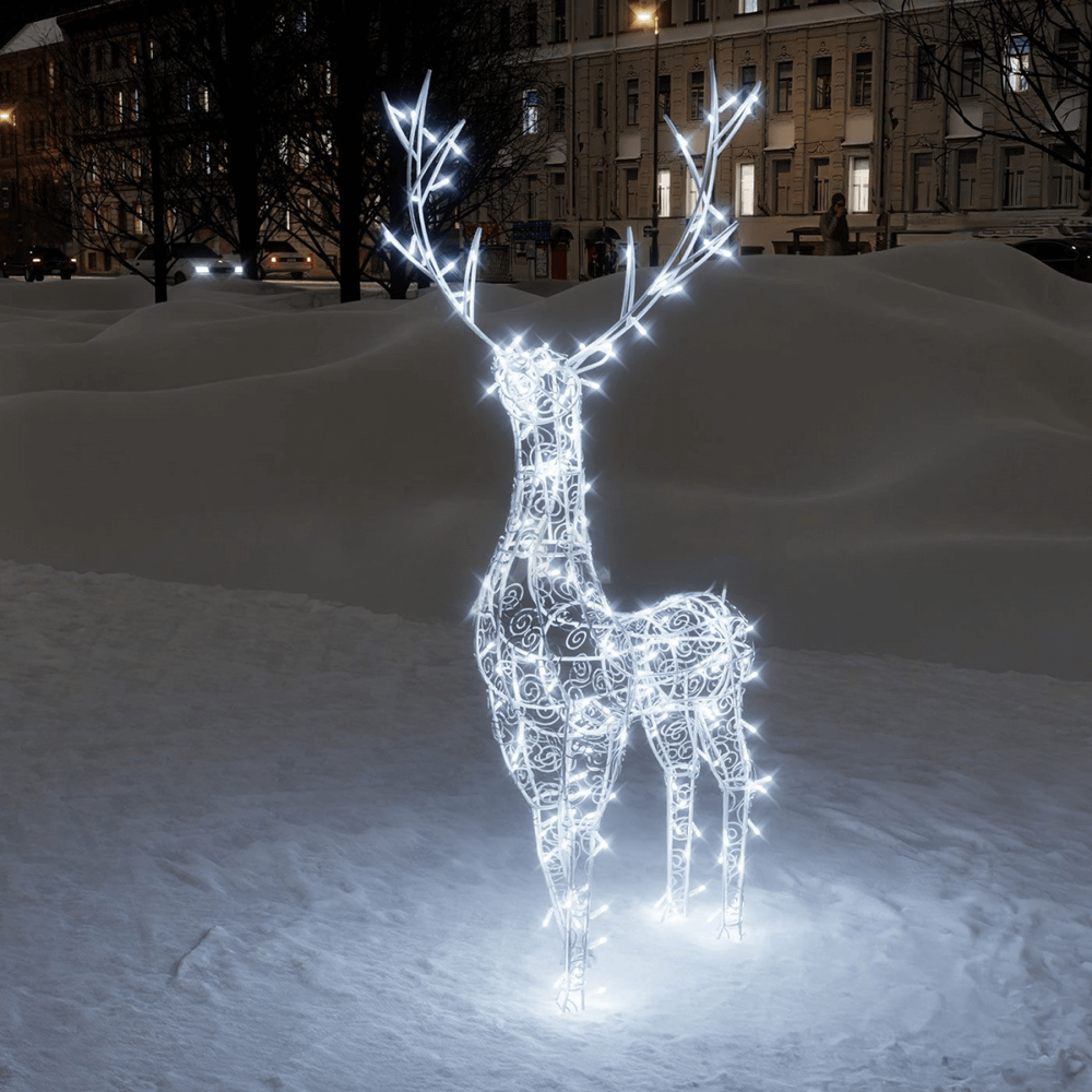 Светодиодная фигура "Олень" ажурный каркас