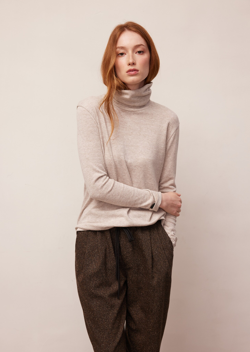 Водолазка нежный беж