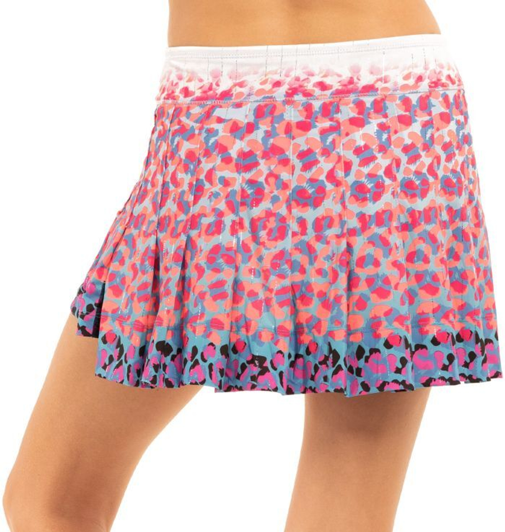 Теннисная юбка Lucky in Love Novelty Lucky Leopard Skirt - разноцветный