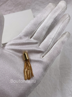 Кисточка подвесная декоративная золотистая 4 см