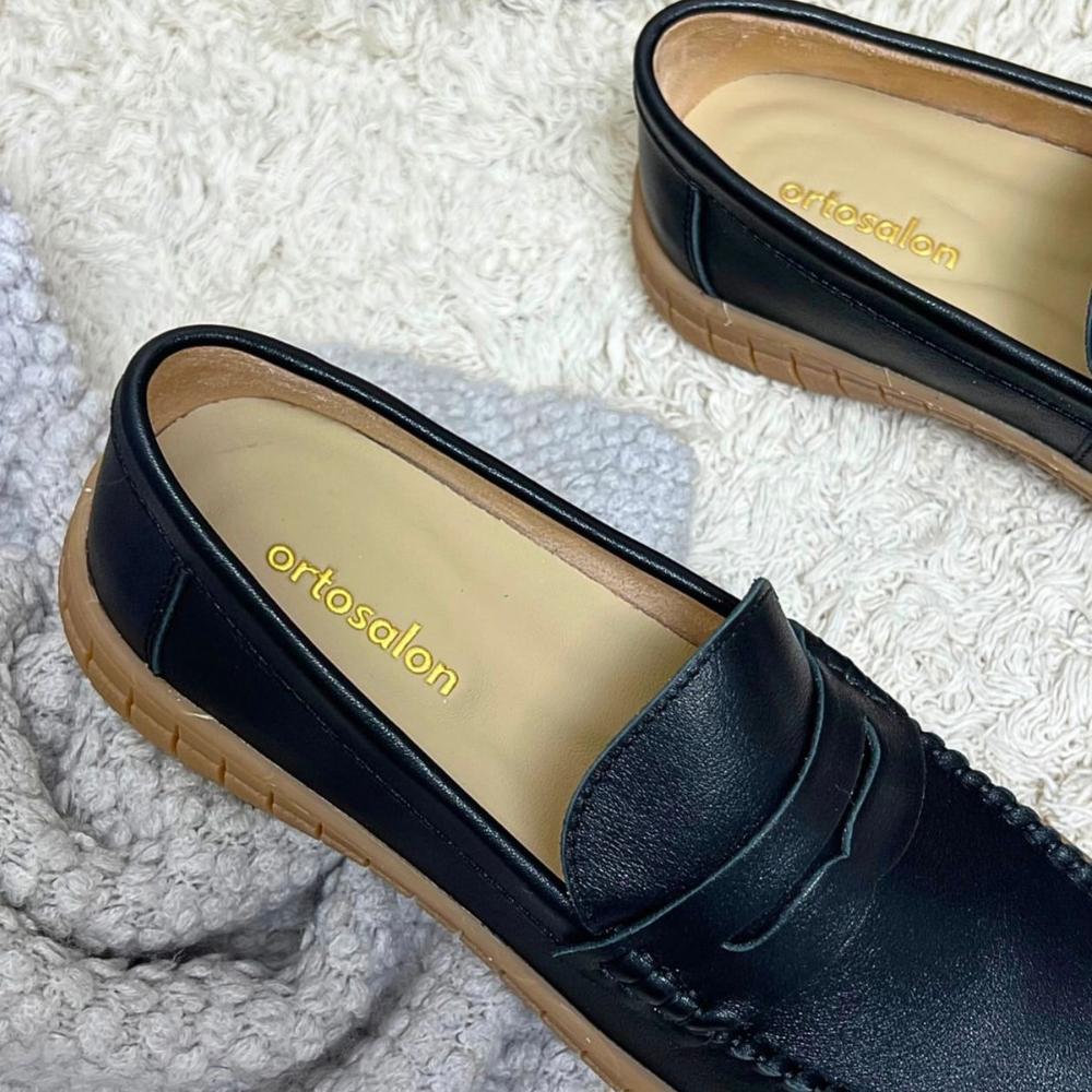 Женские мокасины Ortosalon 239-2 черные